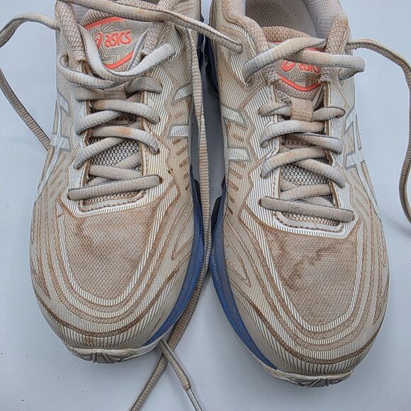 Asics Gel Quantum 360 7 Womens Size 8 White Blue Athletic Shoes Walking Outdoors - Picture 10 of 13